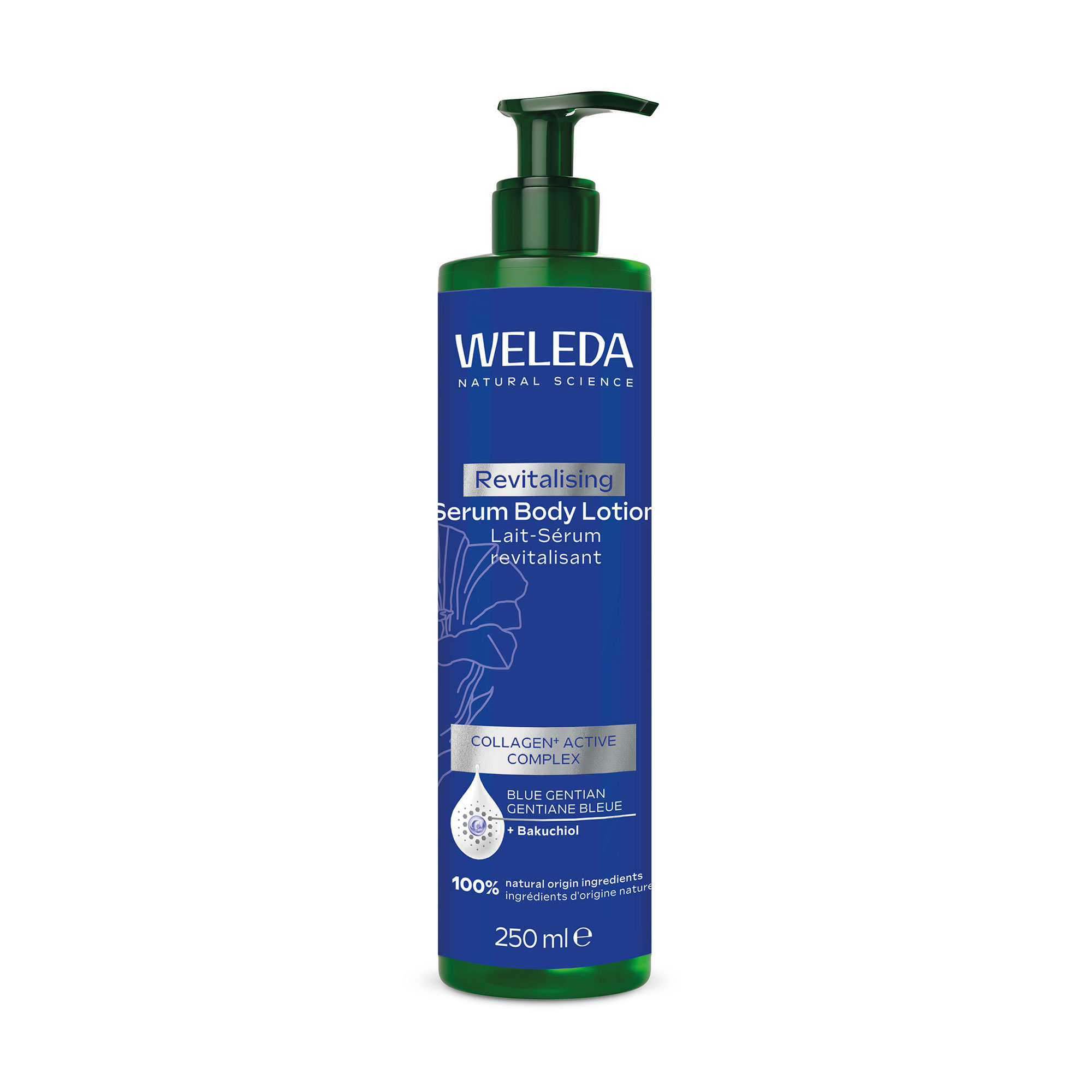 Антивікова сироватка для тіла Weleda Revitalizing Serum Body Lotion Блакитна джентіана, 250 мл